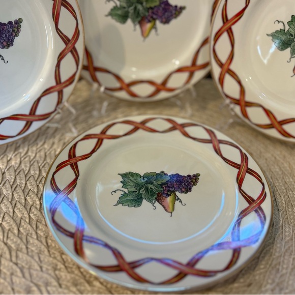 Holiday Harvest Salad Plate by Royal Limited, Japan, Set of 4, Holiday Table, - Picture 13 of 14